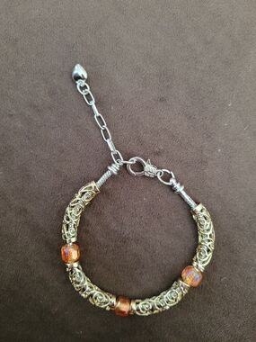 Charm Bracelet Add A Bead Gold Silver Snake Chain "It's Pat" Unisex Gift Idea!